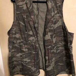 Maurices plus size camo vest